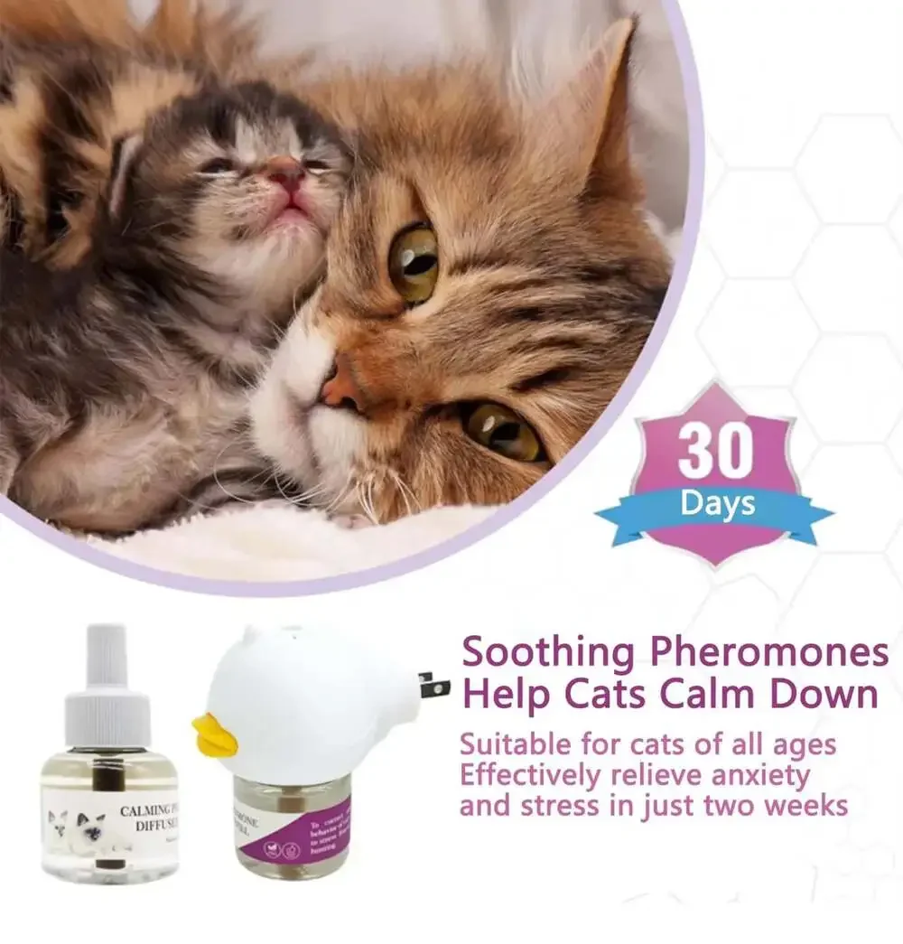 Pheromone Diffuser for Cats Cat Pheromone Plug-In Relaxants Start Kit 30-Day Ref